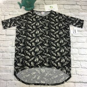 LuLaRoe Irma Tunic Feather print
